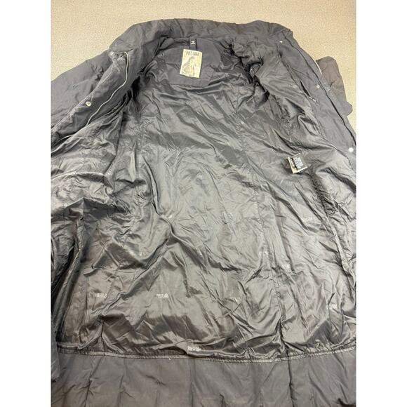 Post Card Women's 2 I38 GB4 Black Puffer Winter Coat Made In Romania - Picture 10 of 16